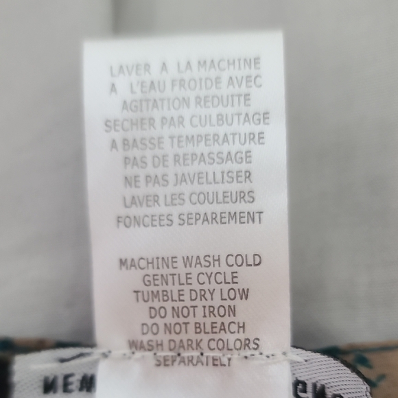 Blue and Brown Blouse with Mandarin Collar - Picture 7 of 7